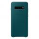 Samsung Leather Cover EF-VG975LG - оригинален кожен калъф (естествена кожа) за Samsung Galaxy S10 Plus (зелен) thumbnail