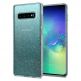 Spigen Liquid Crystal Glitter Case - тънък качествен слииконов (TPU) калъф за Samsung Galaxy S10 Plus (прозрачен) thumbnail 5