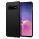 Spigen Thin Fit Case - качествен тънък матиран кейс за Samsung Galaxy S10 (черен) thumbnail