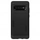 Spigen Slim Armor CS Case - хибриден кейс с отделение за кр. карти и най-висока степен на защита за Samsung Galaxy S10 Plus (черен) thumbnail 2