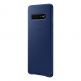 Samsung Leather Cover EF-VG973LN - оригинален кожен калъф (естествена кожа) за Samsung Galaxy S10 (тъмносин) thumbnail 3
