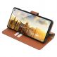 JT Berlin BookCase Kreuzberg Case - хоризонтален кожен (естествена кожа) калъф тип портфейл за Samsung Galaxy S10 (кафяв) thumbnail 5