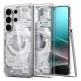 Хибриден кейс с висока степен на защита с MagSafe за Samsung Galaxy S26 Ultra - Spigen Ultra Hybrid MagSafe Zero One Case (прозрачен-бял) thumbnail