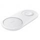 Samsung Wireless Charger Duo Pad EP-P5200TW - двойна поставка (пад) с Fast Charge 2.0 за безжично захранване за Samsung Galaxy S10, S9, и QI съвместими устройства (бял) thumbnail 3