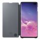 Samsung Clear View Cover EF-ZG975CB - оригинален кейс, през който виждате информация от дисплея за Samsung Galaxy S10 Plus (черен) thumbnail 4