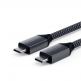 Satechi USB-C to USB-C Charging Cable 100W - USB-C към USB-C кабел за MacBook и устройства с USB-C порт (200 cm) (сив) thumbnail 4