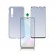 4smarts 360° Case Friendly Premium Protection Set - тънък силиконов кейс и стъклено защитно покритие за дисплея на Huawei P30 Lite (прозрачен) thumbnail