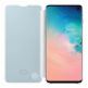 Samsung Clear View Cover EF-ZG973CB - оригинален кейс, през който виждате информация от дисплея за Samsung Galaxy S10 (бял-сив) thumbnail 4