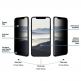 Eiger Privacy 3D Tempered Glass - калено стъклено защитно покритие с извити ръбове и определен ъгъл на виждане за целия дисплея на iPhone 11, iPhone XR (черен-прозрачен) (bulk) thumbnail 2