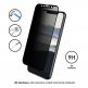 Eiger Privacy 3D Tempered Glass - калено стъклено защитно покритие с извити ръбове и определен ъгъл на виждане за целия дисплея на iPhone 11 Pro, iPhone XS, iPhone X (черен-прозрачен) (bulk) thumbnail 3