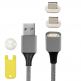 4smarts Magnetic USB Cable GRAVITYCord 2.0 with Two Lightning Connectors - кабел с магнитен накрайник с два Lightning конекторa за устройства с Lightning (100см) (сив) thumbnail 3