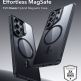 Хибриден кейс с висока степен на защита с MagSafe за Samsung Galaxy S26 Ultra - ESR Classic Hybrid HaloLock MagSafe Case (черен-прозрачен) thumbnail 2