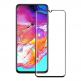 Eiger 3D Glass Edge to Edge Full Screen Tempered Glass - калено стъклено защитно покритие с извити ръбове за целия дисплея на Samsung Galaxy A70 (черен-прозрачен) thumbnail