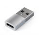 Satechi USB Male To USB-C Female Adapter - адаптер от USB мъжко към USB-C женско за мобилни устройства (сребрист) thumbnail