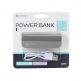 Platinet Power Bank Leather 2600mAh + microUSB cable - външна батерия 2600mAh за зареждане на мобилни устройства (сив) thumbnail 2