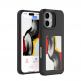  Поликарбонатов кейс с вграден дисплей на задната част и NFC за iPhone 17 - 4smarts E-Ink Case with NFC Display (черен) thumbnail