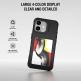  Поликарбонатов кейс с вграден дисплей на задната част и NFC за iPhone 17 - 4smarts E-Ink Case with NFC Display (черен) thumbnail 6