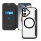 Кожен калъф, тип портфейл с отделение за кр. карти и Magsafe поддръжка за iPhone 17 - 4smarts Urban Pro Flipcase, Qi2 ready (черен) thumbnail