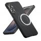 Кевларен кейс с MagSafe за Samsung Galaxy S26 - Techsuit Aramid Fiber MagSafe Ultra Slim Case (черен) thumbnail