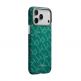 Кевларен кейс с MagSafe за iPhone 17 Pro - Pitaka Monogram Gold-Green Ultra Slim Aramid Fiber Case thumbnail