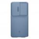 Тънък качествен силиконов (TPU) калъф с капак за камерата за Samsung Galaxy S26 Ultra - Spigen Optik Armor Case (син) thumbnail 2
