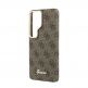 Дизайнерски кожен кейс с MagSafe за Samsung Galaxy S26 Ultra - Guess PU 4G Script Metal Logo Magnetic Case (кафяв) thumbnail 5