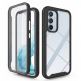 Удароустойчив хибриден кейс с вграден протектор за дисплея за Samsung Galaxy A54 5G - Tech-protect Defense 360 Protective Hybrid Case (черен) thumbnail