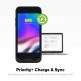 Mophie Juice Pack Air & Charging Base Bundle - удароустойчив кейс с вградена батерия 2420mAh с безжично зареждане и пад за безжично зареждане за iPhone 8 Plus, iPhone 7 Plus (златист) thumbnail 5