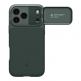 Силиконов (TPU) калъф с капак за камерата с MagSafe за iPhone 17 Pro - Spigen Optik Armor MagSafe Case (зелен) thumbnail 2