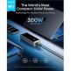 Преносима външна батерия с 2xUSB-C и 1xUSB-A изходи и технология за бързо зареждане - Anker Prime Power Bank 26250 mAh, 300W (тъмносив) thumbnail 2