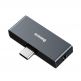 Baseus USB-C Male + 3.5mm Female Adapter L57 - пасивен адаптер USB-C към 3.5 мм. аудио изход и USB-C изход за устройства с USB-C порт (черен) thumbnail 2