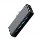 Baseus USB-C Male + 3.5mm Female Adapter L57 - пасивен адаптер USB-C към 3.5 мм. аудио изход и USB-C изход за устройства с USB-C порт (черен) thumbnail 3