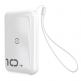 Baseus Mini S Bracket 10W Wireless Charger 10000mAh - външна батерия USB и USB-C изходи и с технология за безжично зареждане (бял) thumbnail