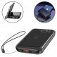 Baseus Mini S Bracket 10W Wireless Charger 10000mAh - външна батерия USB и USB-C изходи и с технология за безжично зареждане (черен) thumbnail 5