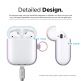 Elago Airpods Duo Hang Silicone Case - силиконов калъф за Apple Airpods 2 with Wireless Charging Case (лилав-светлосин) thumbnail 6