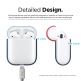 Elago Airpods Duo Silicone Case - силиконов калъф за Apple Airpods 2 with Wireless Charging Case (тъмносин-червен) thumbnail 6