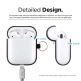 Elago Airpods Silicone Hang Case - силиконов калъф с карабинер за Apple Airpods 2 with Wireless Charging Case (черен) thumbnail 6