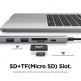 Elago Multi 6 in 1 USB-C Hub Card Reader - мултифункционален хъб за свързване на допълнителна периферия за устройства с USB-C (тъмносив) thumbnail 4