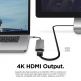 Elago Multi 6 in 1 USB-C Hub Card Reader - мултифункционален хъб за свързване на допълнителна периферия за устройства с USB-C (тъмносив) thumbnail 5