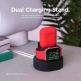 Elago Duo Charging Hub - силиконова поставка за зареждане на iPhone, Apple Watch и Apple AirPods (черна) thumbnail 6
