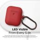 Elago Airpods Silicone Hang Case - силиконов калъф с карабинер за Apple Airpods 2 with Wireless Charging Case (червен) thumbnail 4