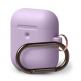 Elago Airpods Silicone Hang Case - силиконов калъф с карабинер за Apple Airpods 2 with Wireless Charging Case (лилав) thumbnail
