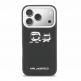 Дизайнерски кожен кейс с отделение за карти за iPhone 17 Pro - Karl Lagerfeld PU Karl and Choupette Print And Card Slot Case (черен) thumbnail 3