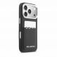 Дизайнерски кожен кейс с отделение за карти за iPhone 17 Pro - Karl Lagerfeld PU Karl and Choupette Print And Card Slot Case (черен) thumbnail 4