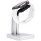 Macally Apple Watch Stand - луксозна алуминиева поставка за Apple Watch (сребриста) thumbnail 7