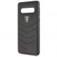 Ferrari Heritage Quilted Hard Case - кожен кейс (естествена кожа) за Samsung Galaxy S10 Plus (черен) thumbnail 4