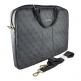 Guess UpTown Laptop Bag - луксозна дизайнерска чанта с дръжки и презрамка за преносими компютри до 15 инча (сива) thumbnail