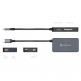 Adam Elements Casa Hub PDC501 - USB-C хъб с 2 USB изхода, USB-C порт и четец за карти памети за устройства с USB-C порт (сребрист) thumbnail 4