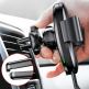 Baseus Wireless Charger Gravity Car Mount - поставка за радиатора на кола с безжично зареждане за Qi съвместими смартфони (черен) thumbnail 4