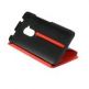 HTC One Max Flip Case V880  - оригинален кейс за HTC One Max (черен-червен) thumbnail 2